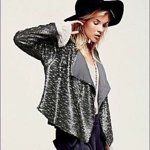 Free People Sequin Jacket